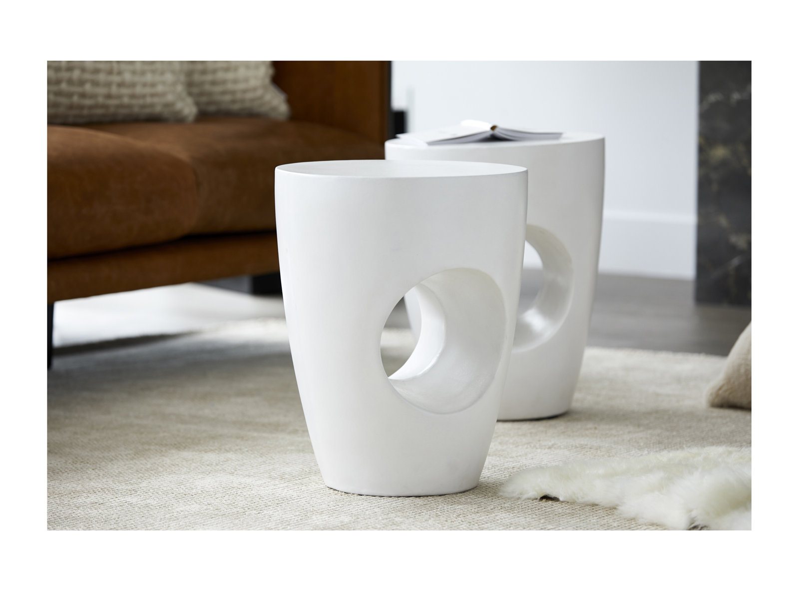 Constance Accent Stool, Gray