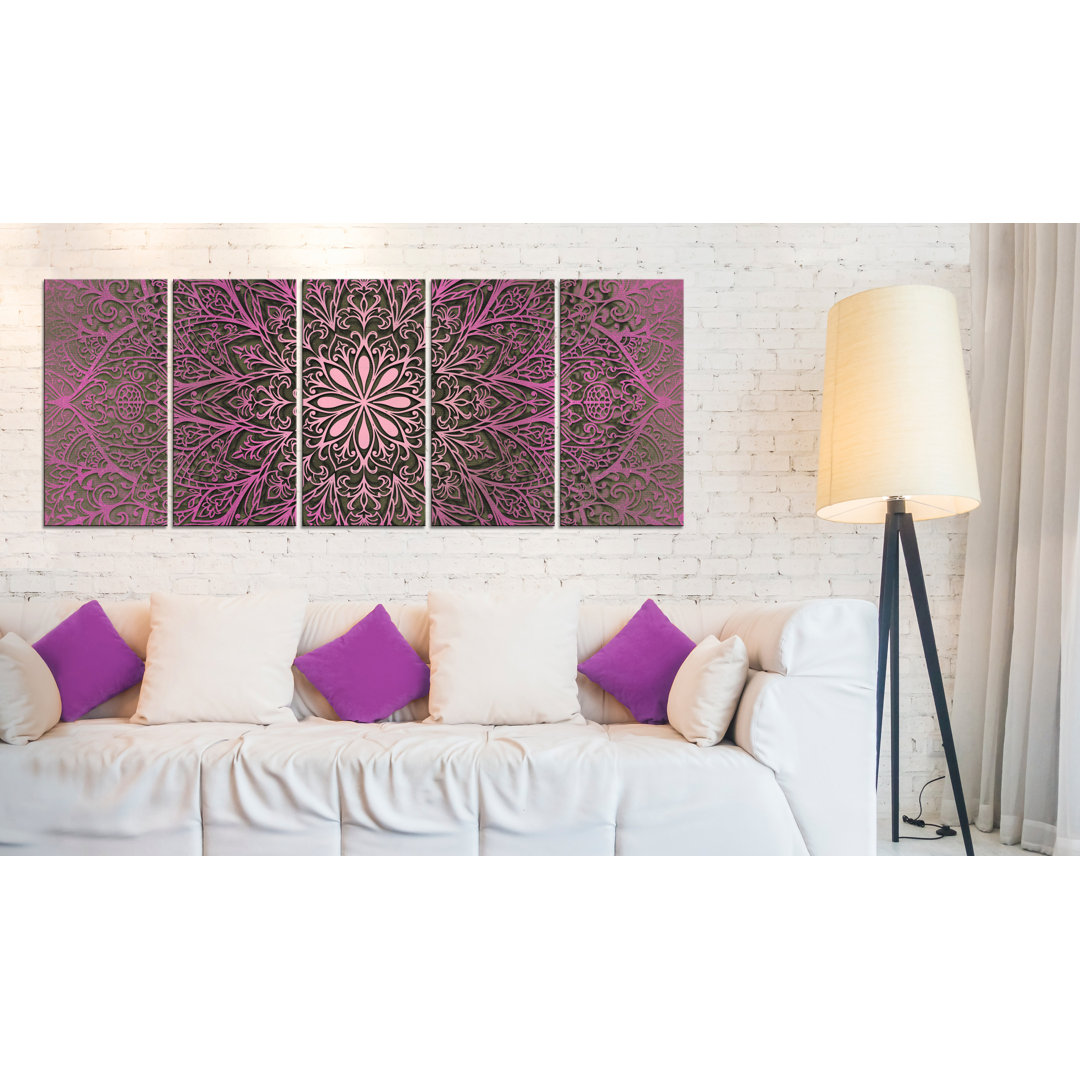 Leinwandbild - Pink Mandala