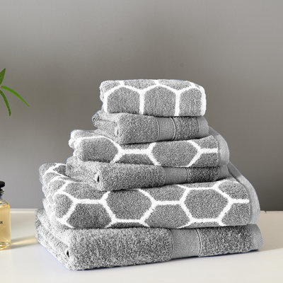 Ensemble de serviettes 6 pièces 100% coton
