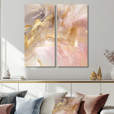 Hendrik - Pink Modern Wall Art