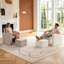 Chaise d'appoint rembourrée avec repose-pieds avec rangement-1499218403