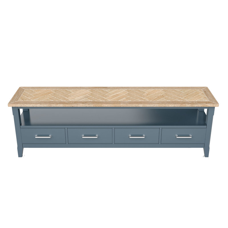 Signature Blue TV Stand for TVs up to 88"