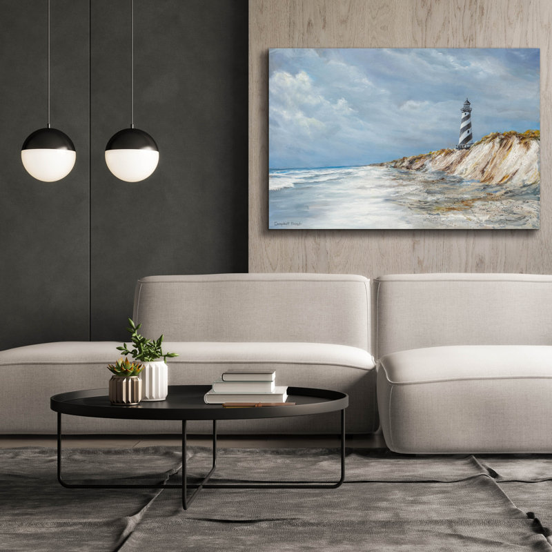  «Old Hatteras» par Campbell Frost, art mural sur toile, 60 po x 40 po