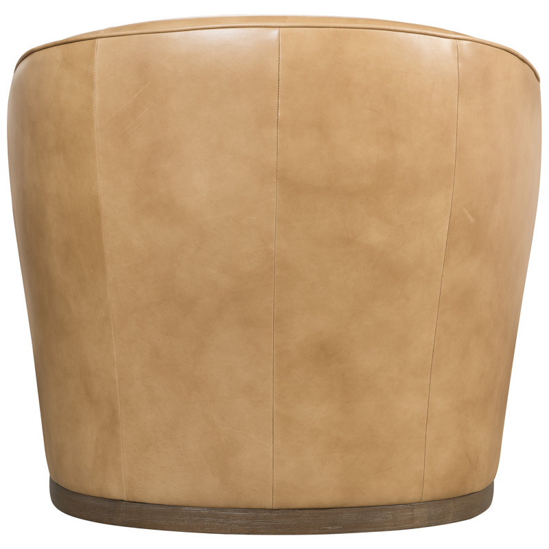 Fairfax Swivel Barrel Chair, Light Brown