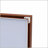 Oversized Modern Rectangle Bathroom Mirror With Walnut And Aluminum Frame, Perfect For Clear Reflections And Versatile Mounting Options