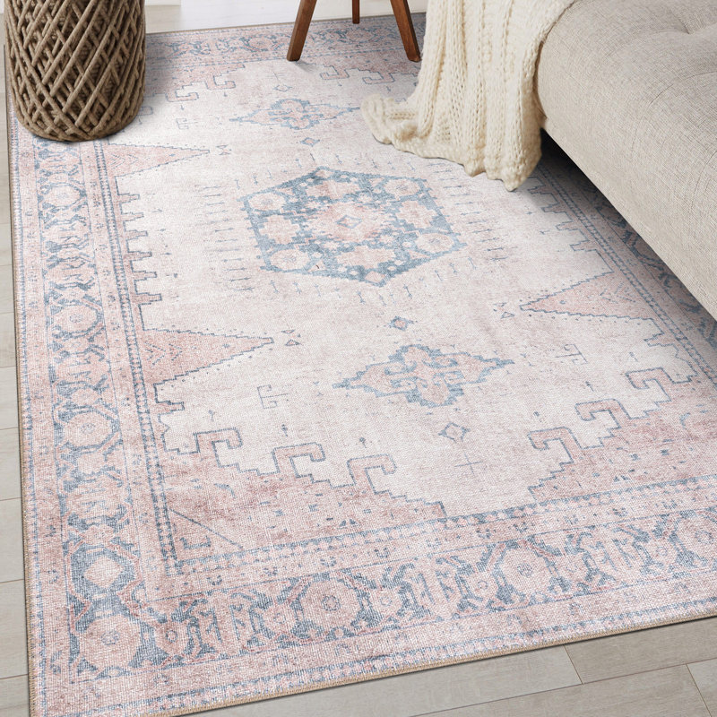 Tapis beige antidérapant Labarbera, Rectangle 3 pi 3 po x 5 pi