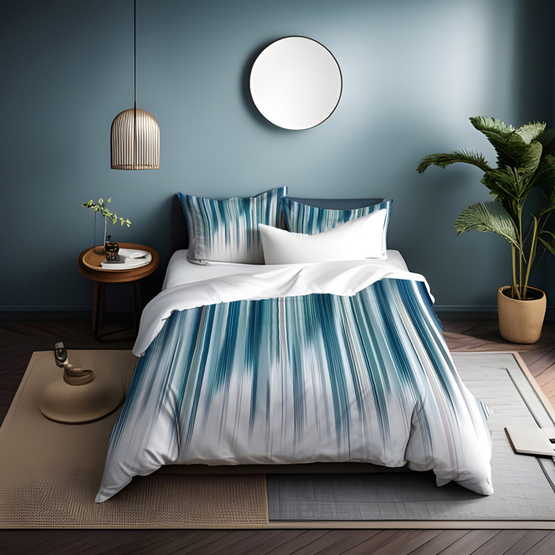 Polyester Duvet Cover, King Duvet Cover + 2 King Shams