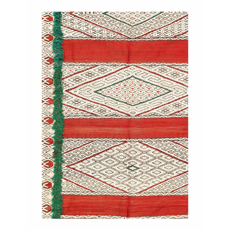 5'X8' Southwestern Area Rug in Ivory