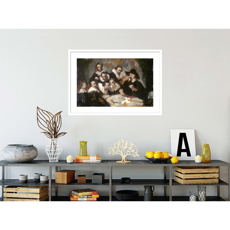 «The Anatomy Lesson» par Edward Manet, impression giclée sur cadre, H 29,01 po x l 41,5 po