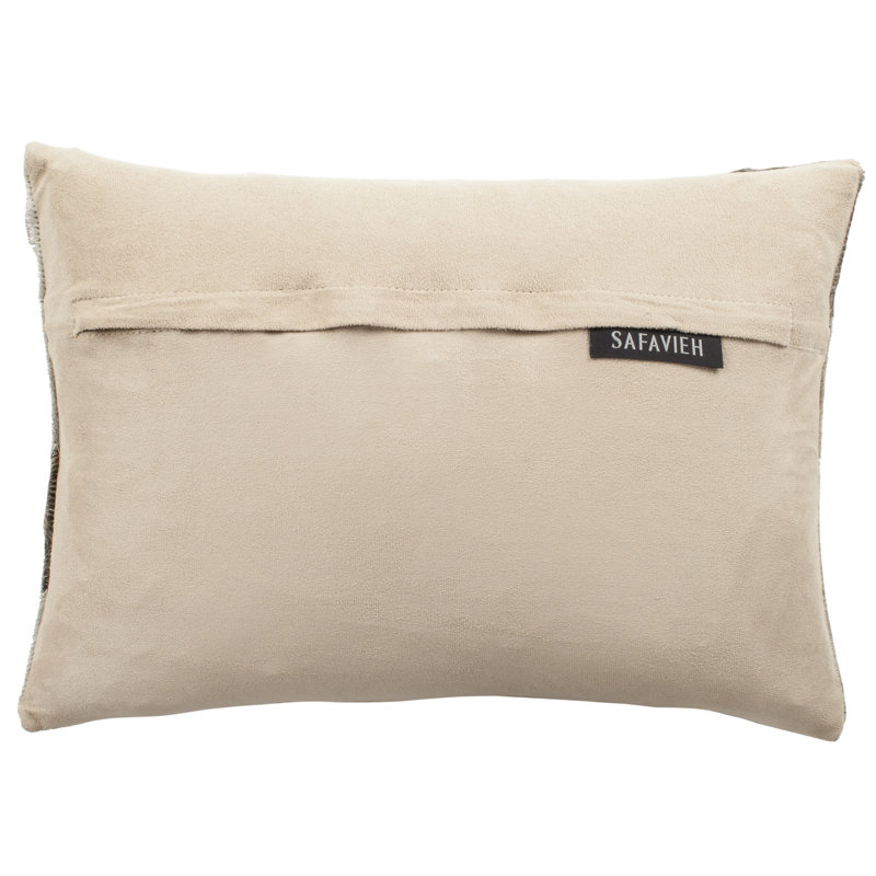 Geometric Feather Throw Pillow