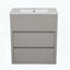 Ensemble de meuble-lavabo double avec deux lavabos en céramique séparés-603210884