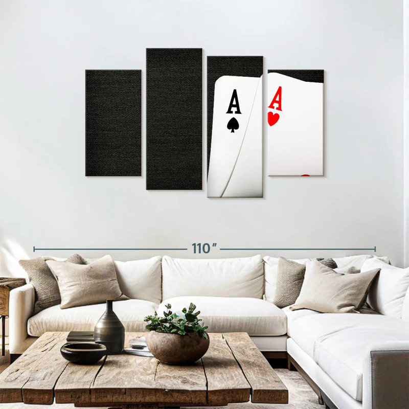 Senne Ace Playing Cards, 48" H x 75" W