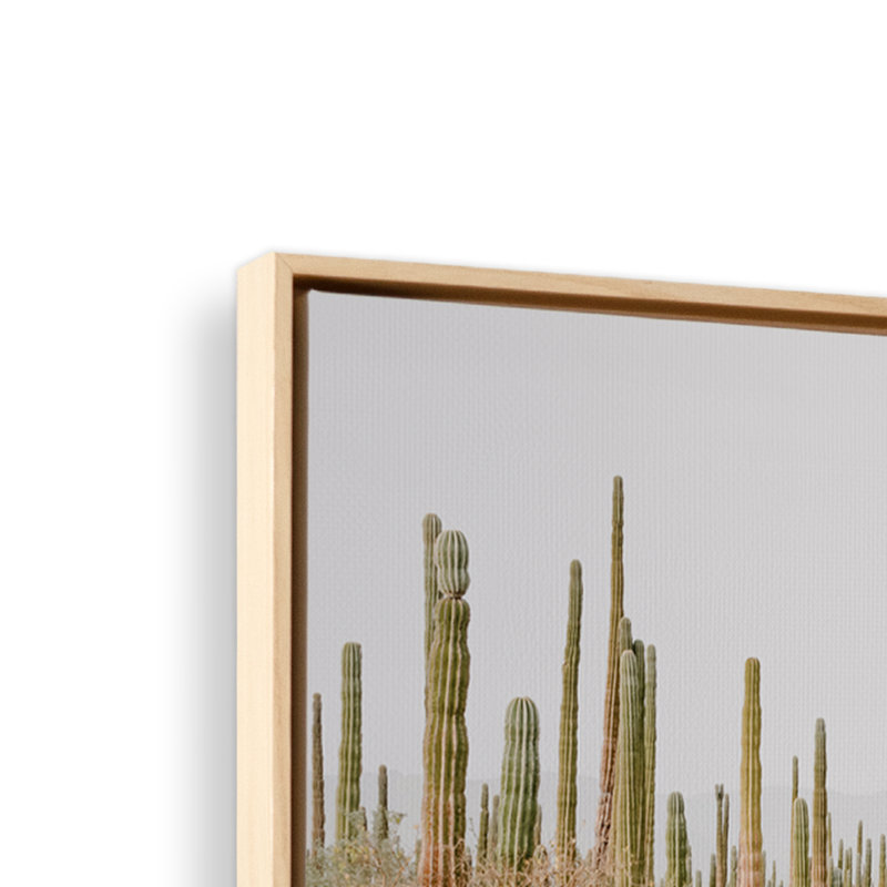 " Desert Tranquility " by Krista Mosakowski, 34" H x 50" W, American Maple Floater Framed