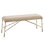 Spike Bench w/Muslin Cushion-Antique Brass-Lg
