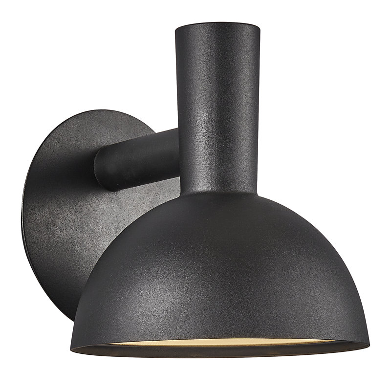 Arki 20cm H Outdoor Armed Sconce, Black