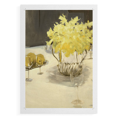 Imprimé floral rétro CCXLIX - reproduction de toile seulement - non encadrée