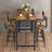 Versatile Dining Solution Mdf Rustic Style For Kitchen And Bistro