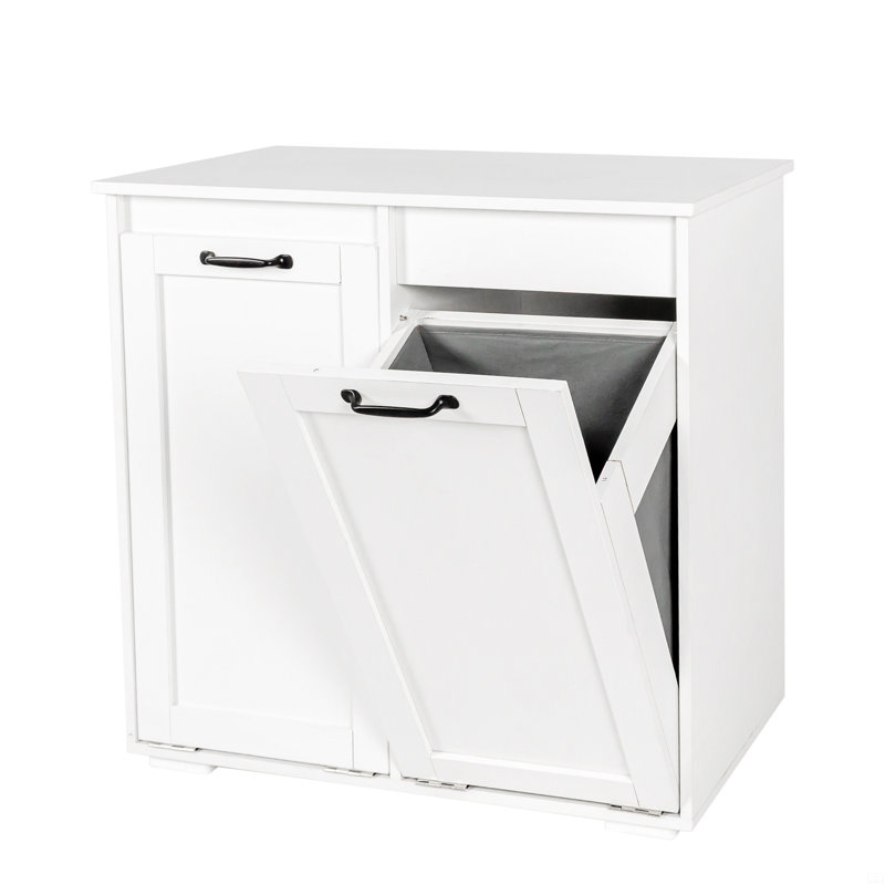 Laundry Cabinet,With 2 Removable Liner Bags