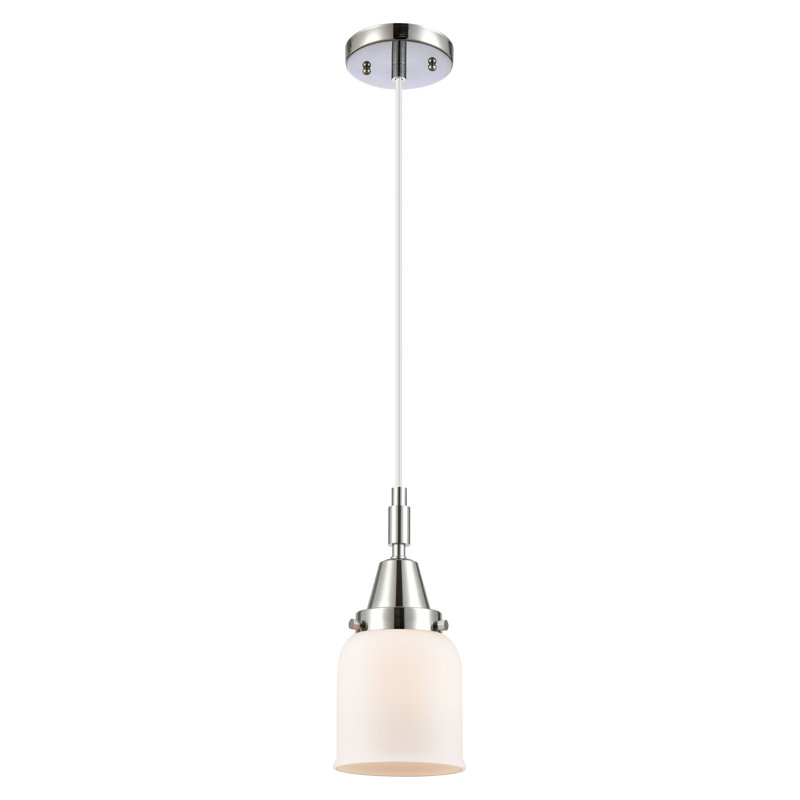Downtown Urban - Caden Almitra - 1 Light Cord Hung Mini Pendant - Shade, 131.88" H x 5" W x 5" D, Polished Chrome