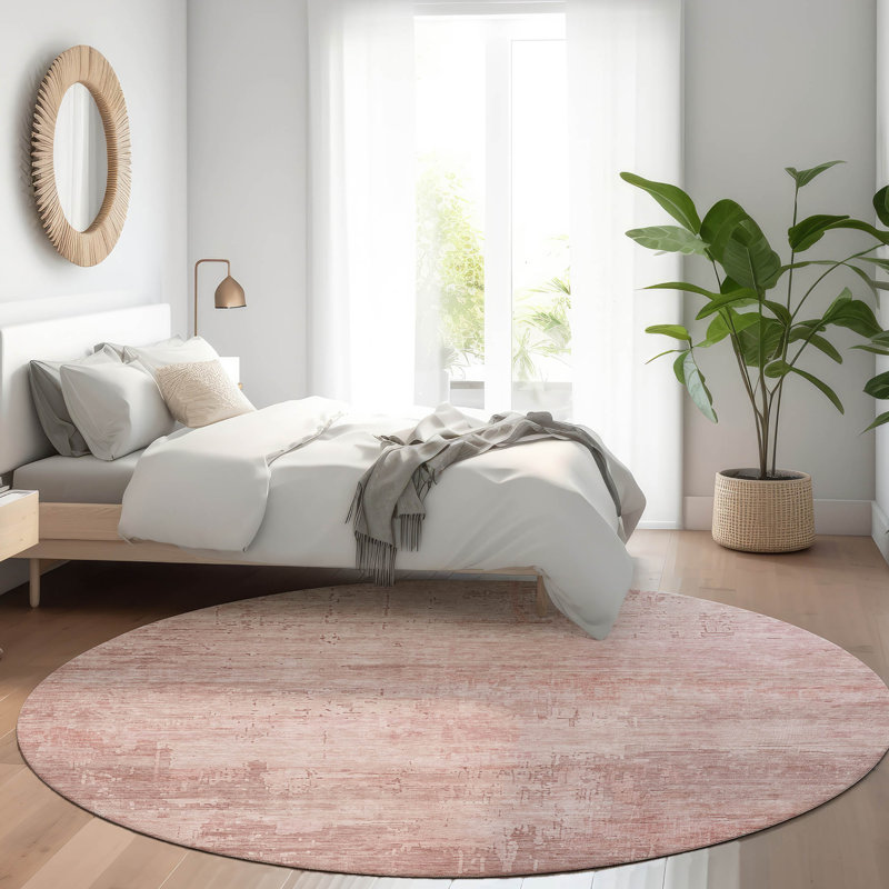 Tapis intérieur / extérieur rose Thornyx, 3 pi x 5 pi