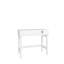 Table de maquillage moderne avec miroir, finition blanche, 35,4 x 33,3 x 16,5 pouces | 100% panneau de particules enduit de mélamine, épaisseur: 0,7 pouce | Conception élégante et fonctionnelle pour une routine de beauté, idéale pour tout espace