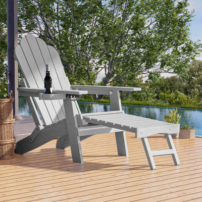 Weather Resistant Folding Adirondack Chair