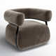 Lize Upholstered Swivel Barrel Chair