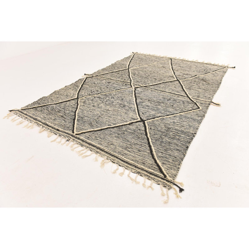 Tapis noir et blanc Julian