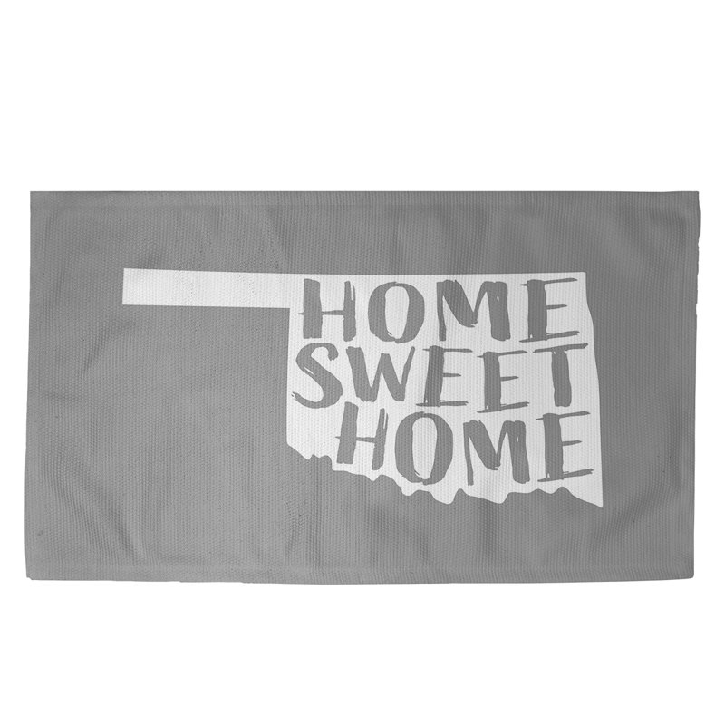 Tapis de zone gris doux home Oklahoma, Rectangle 3 pi x 5 pi