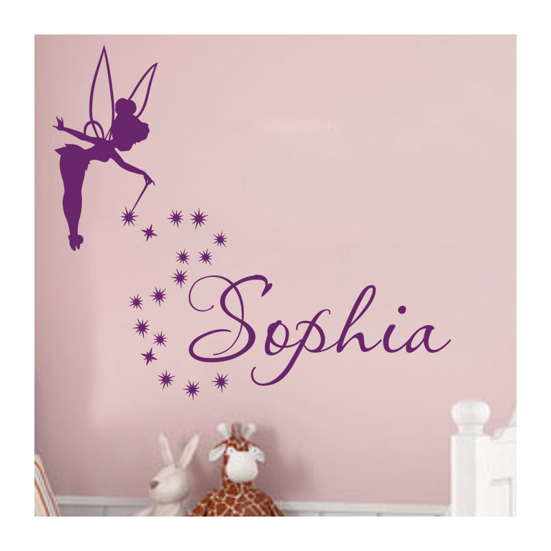 Tinkerbell Sports Non-Wall Damaging Wall Decal, Yes