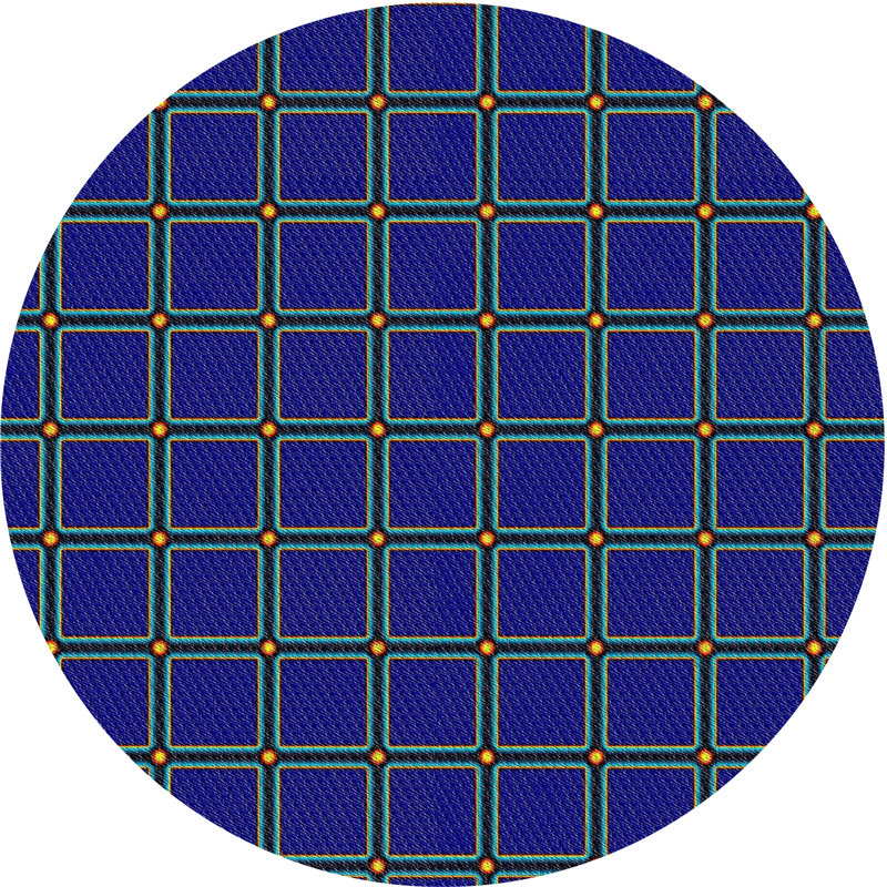 Geometric Indoor Rug, Round 5'