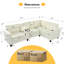Canapé 4 places en L 105,5 po x 66,5 po en L