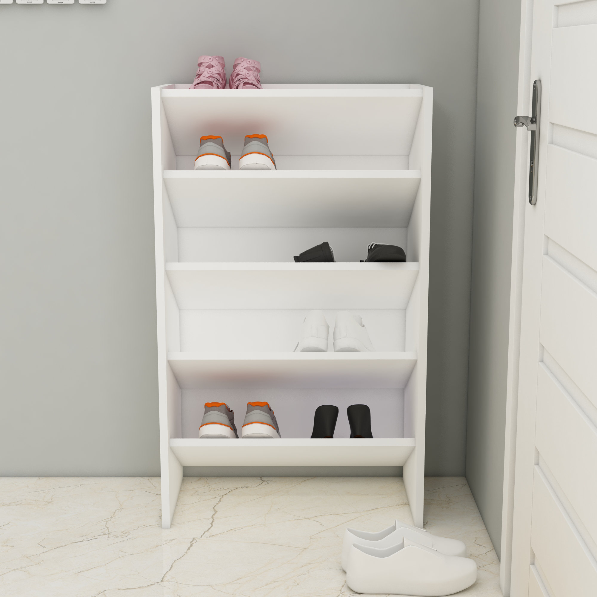 Erone Shoe Rack Ebern Designs Elarco Shoe Rack | Wayfair.ie