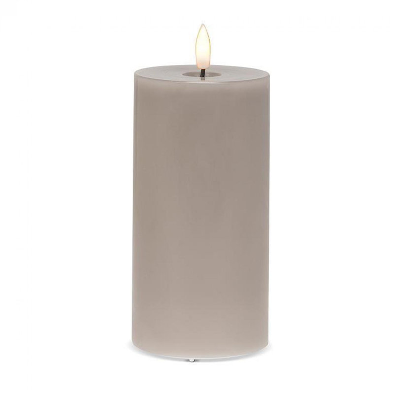 Bougie à DEL sans flamme, Gris, 6 po x 3 po sans flamme