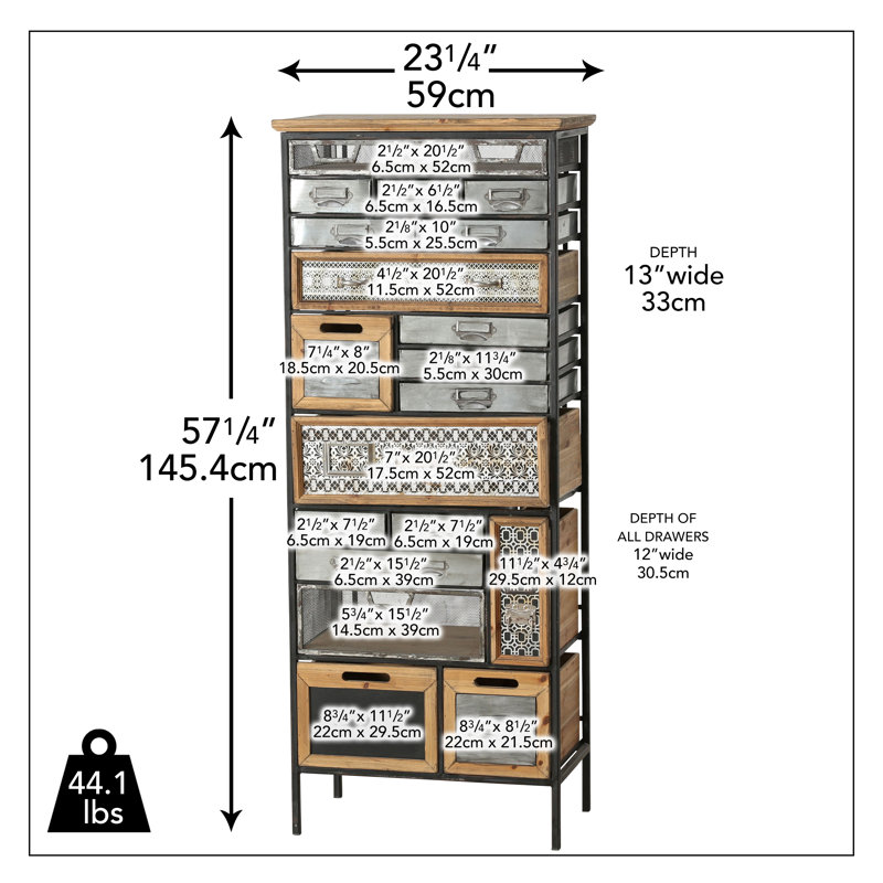 Commode pour la lingerie 19 tiroirs Ingertha