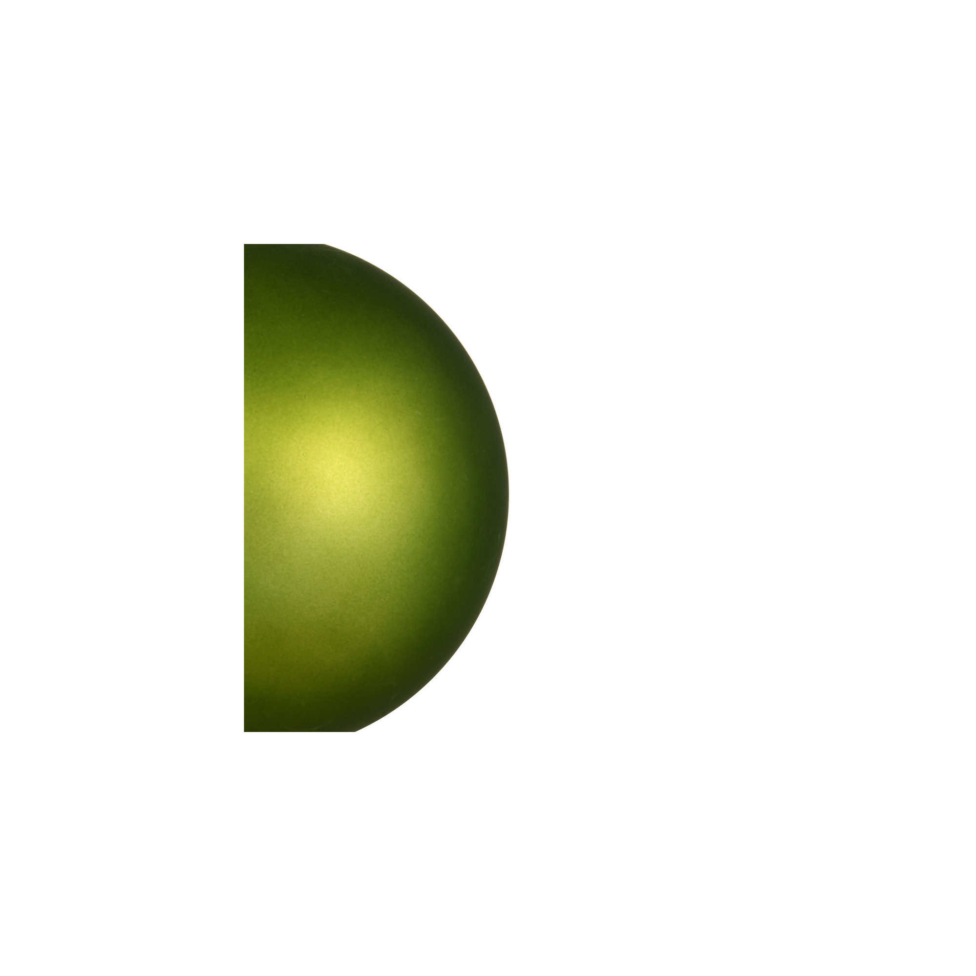 Holiday Solid Ball Ornament, Matte Juniper Green, 10" H x 10" W x 10" D
