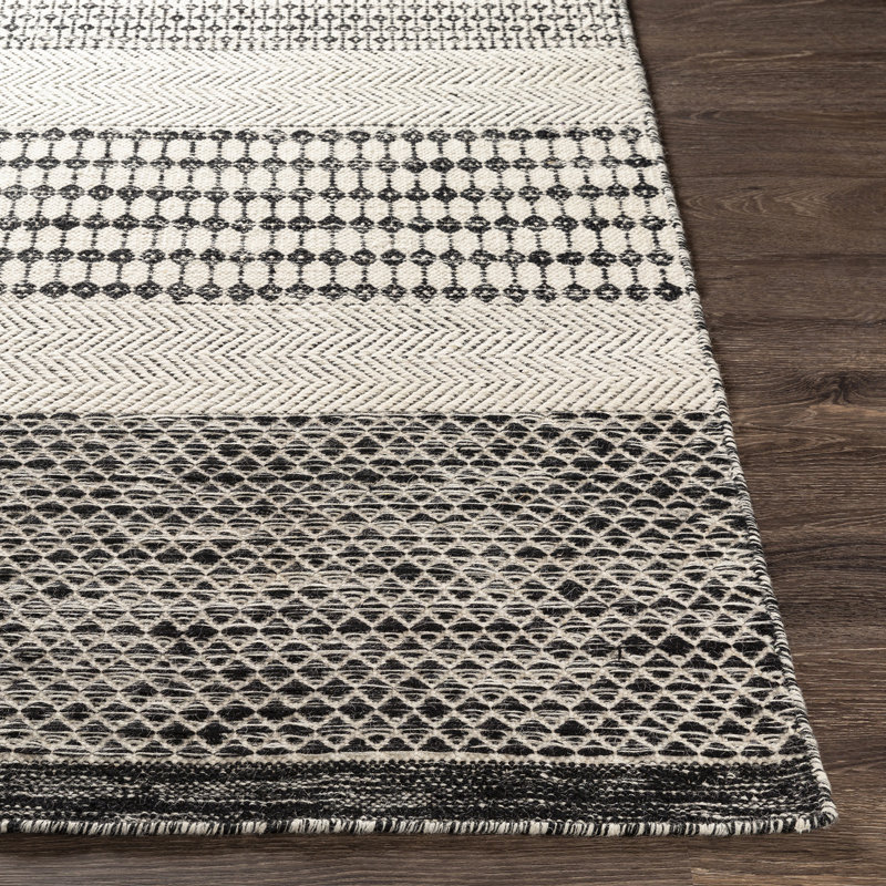 Moroccan Wool Hand Woven Area Rug, Rectangle 183 x 275 cm