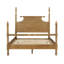 Grand lit moderne avec structure en bois massif et matelas de style l 61 po x L 81 po