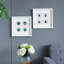 Boîte murale décorative 15,57 x 1,2 x 15,7 po S / 2