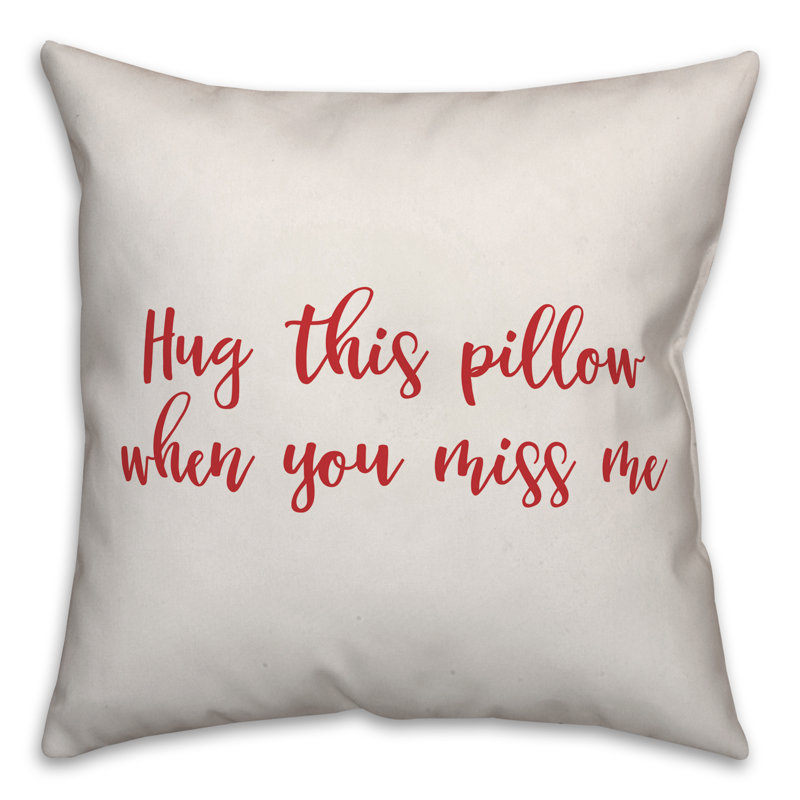  Coussin Hug, Blanc / rouge, Housse de coussin