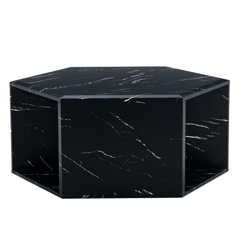 Black Hexagonal Coffee Table . Modern Design And Storage Space. Multiple Sizes. Easy To Clean. Structure Tables. Multifunctional Storage. Different Size Options. Stable