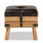 Drewie Faux Leather Ottoman