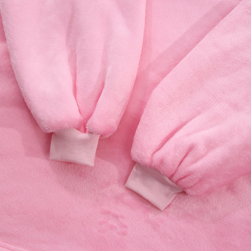 Cabery Machine Braided Blanket, Pink