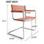 Chaise de réception l 22,95 po avec structure en acier inoxydable-86899437