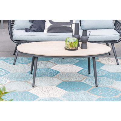 Callery Oval Outdoor Coffee Table , 75cm cm W 115cm cm D