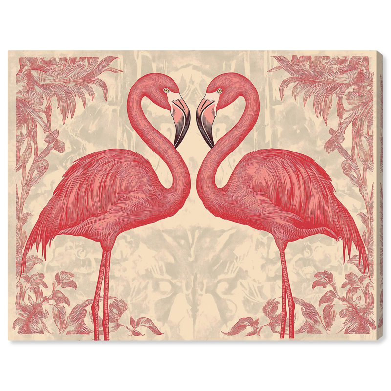 In Flamingo's Eyes , H 30 po x l 36 po, Toile tendue