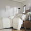 Housse de couette en coton 3 pièces double / grand, capitonnage en chenille, doux au toucher, design, envers taupe, literie lavable double / grand avec style classique, imprimé, réversible, fermeture à boutons,-119384784-119384781