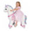 Ride On Unicorn Jouets pour enfants, Ride On Toy pour les enfants de 4 à 9 ans, 36,6 po de hauteur, équitation, cheval, action mécanique, peluche, sans batterie ni électricité, charge maximale: 165 lb