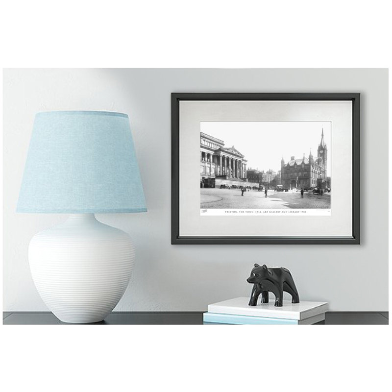 Preston, The Town Hall, Art Gallery And Library 1903 - Single Picture Frame Print, 60cm H x 80cm W x 2.3cm D