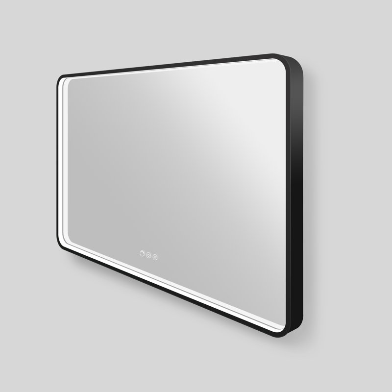 Streamline Rectangular Framed LED Bathroom Vanity Mirror with Defogger, Dimmability, Colour Temperature Change